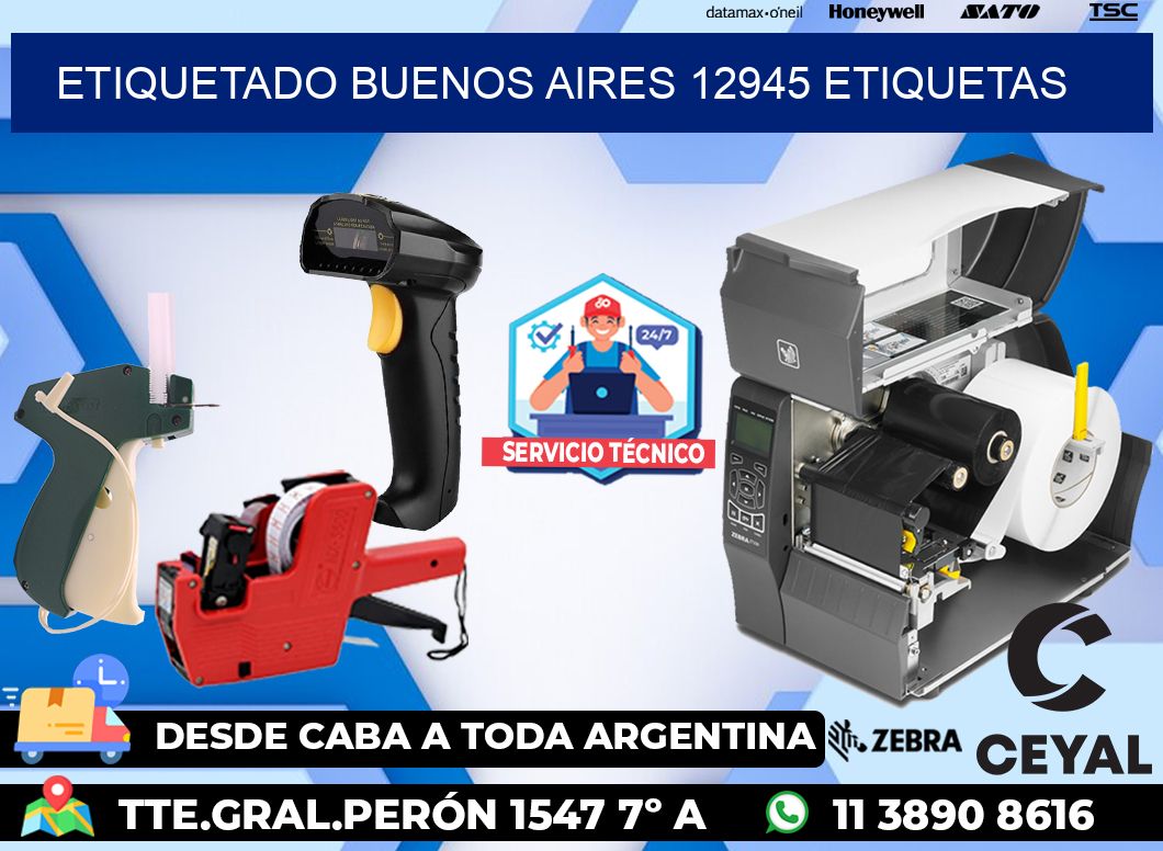 etiquetado buenos aires 12945 etiquetas