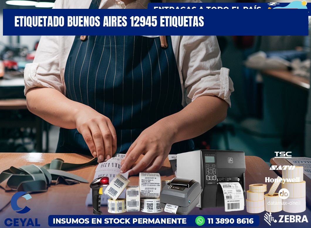 etiquetado buenos aires 12945 etiquetas