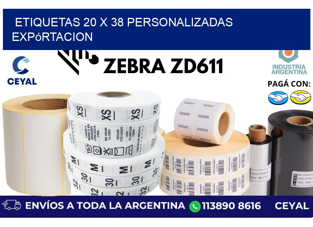 etiquetas 20 x 38 personalizadas expórtacion