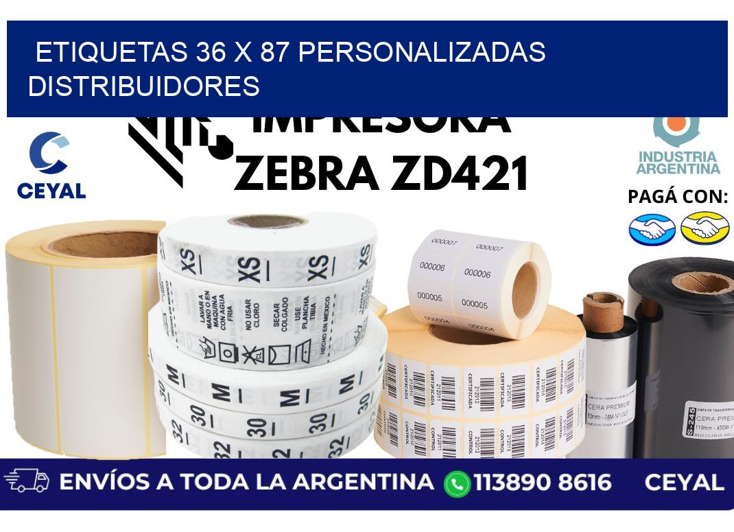 etiquetas 36 x 87 personalizadas distribuidores