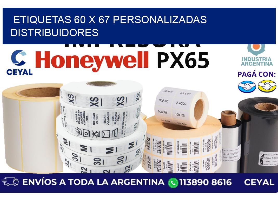 etiquetas 60 x 67 personalizadas distribuidores