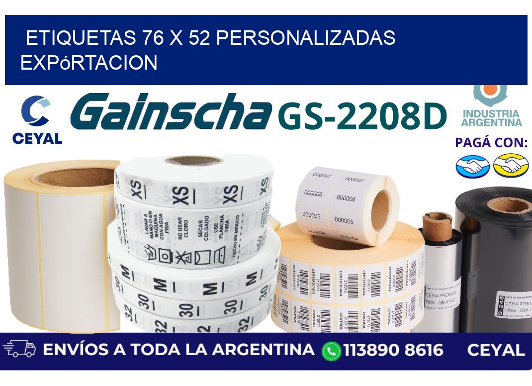 etiquetas 76 x 52 personalizadas expórtacion