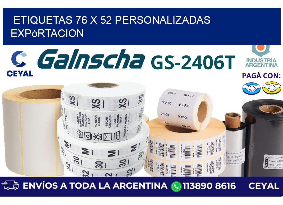 etiquetas 76 x 52 personalizadas expórtacion