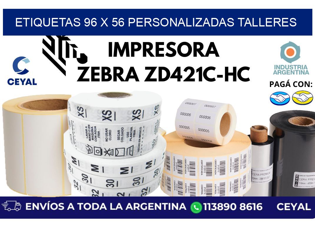 etiquetas 96 x 56 personalizadas talleres