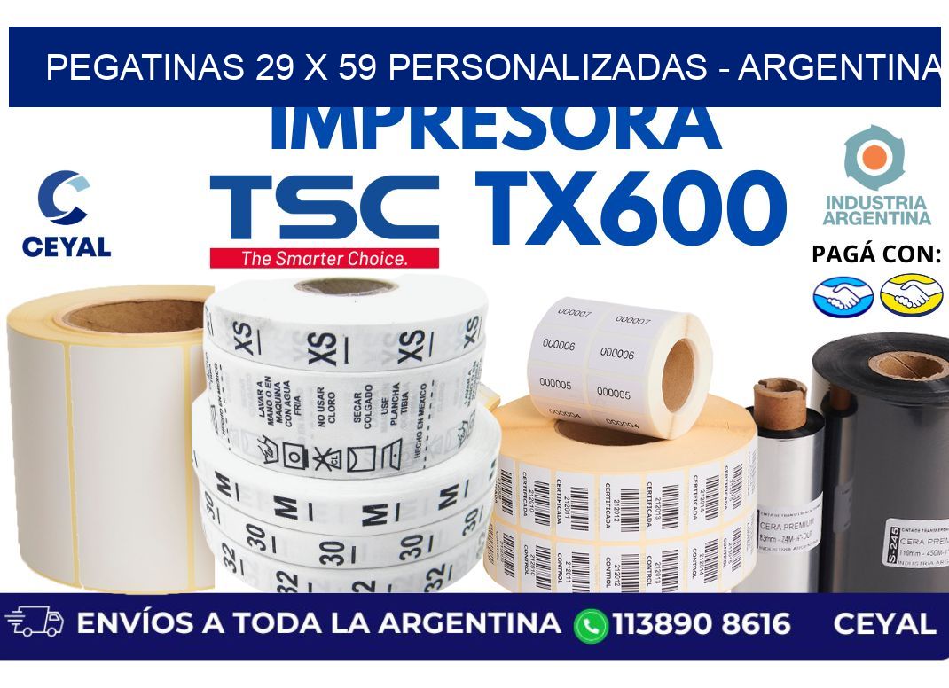 pegatinas 29 x 59 personalizadas - Argentina