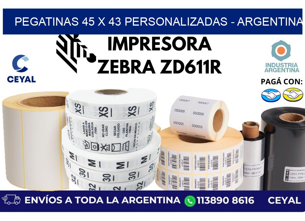 pegatinas 45 x 43 personalizadas – Argentina