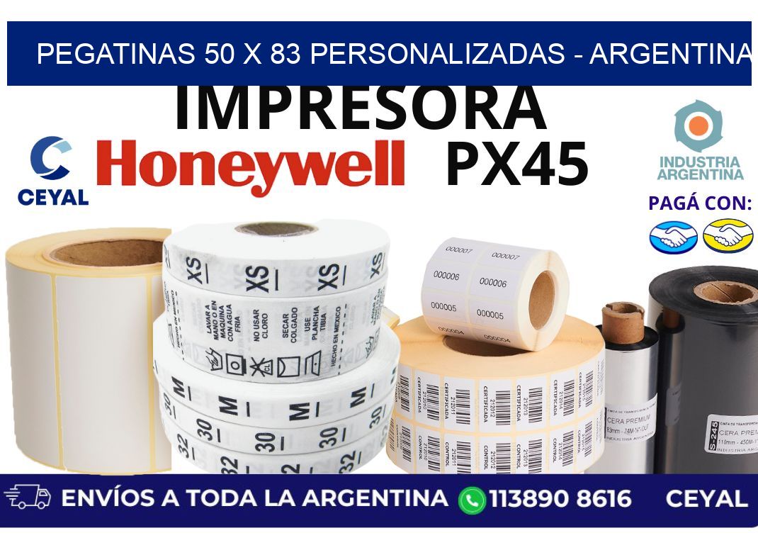 pegatinas 50 x 83 personalizadas – Argentina