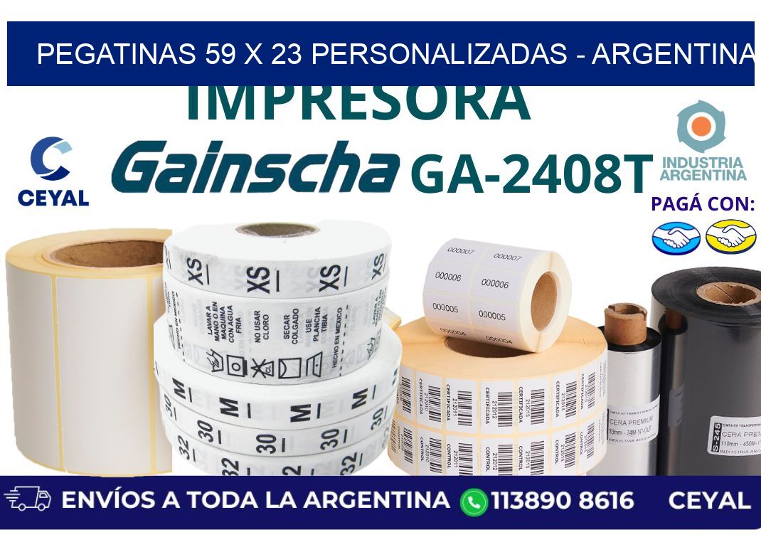 pegatinas 59 x 23 personalizadas – Argentina