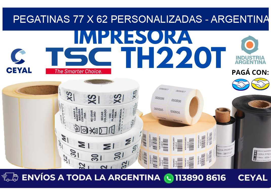 pegatinas 77 x 62 personalizadas - Argentina