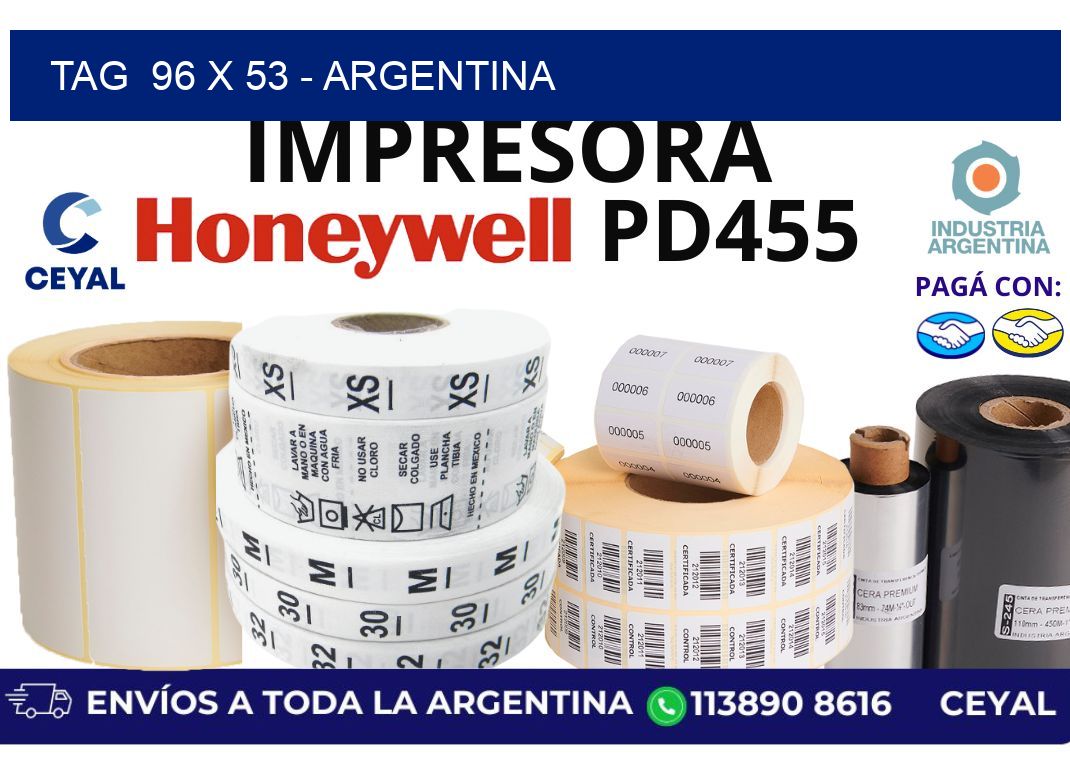 tag  96 x 53 – Argentina