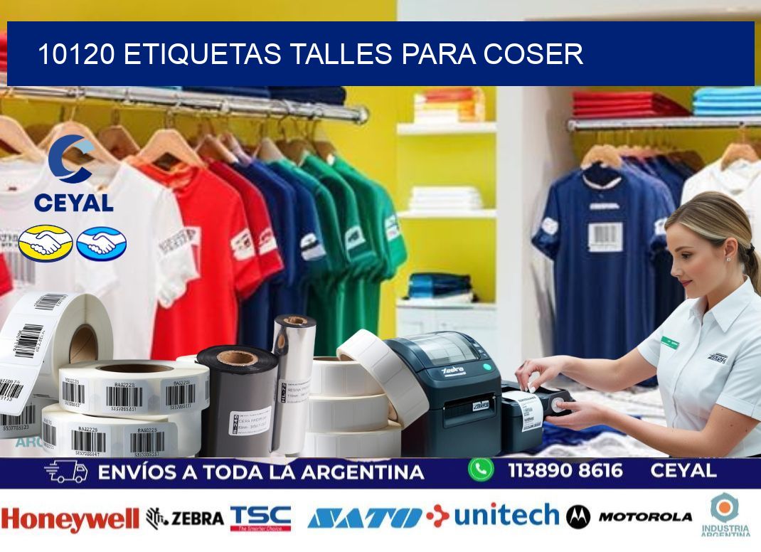 10120 ETIQUETAS TALLES PARA COSER