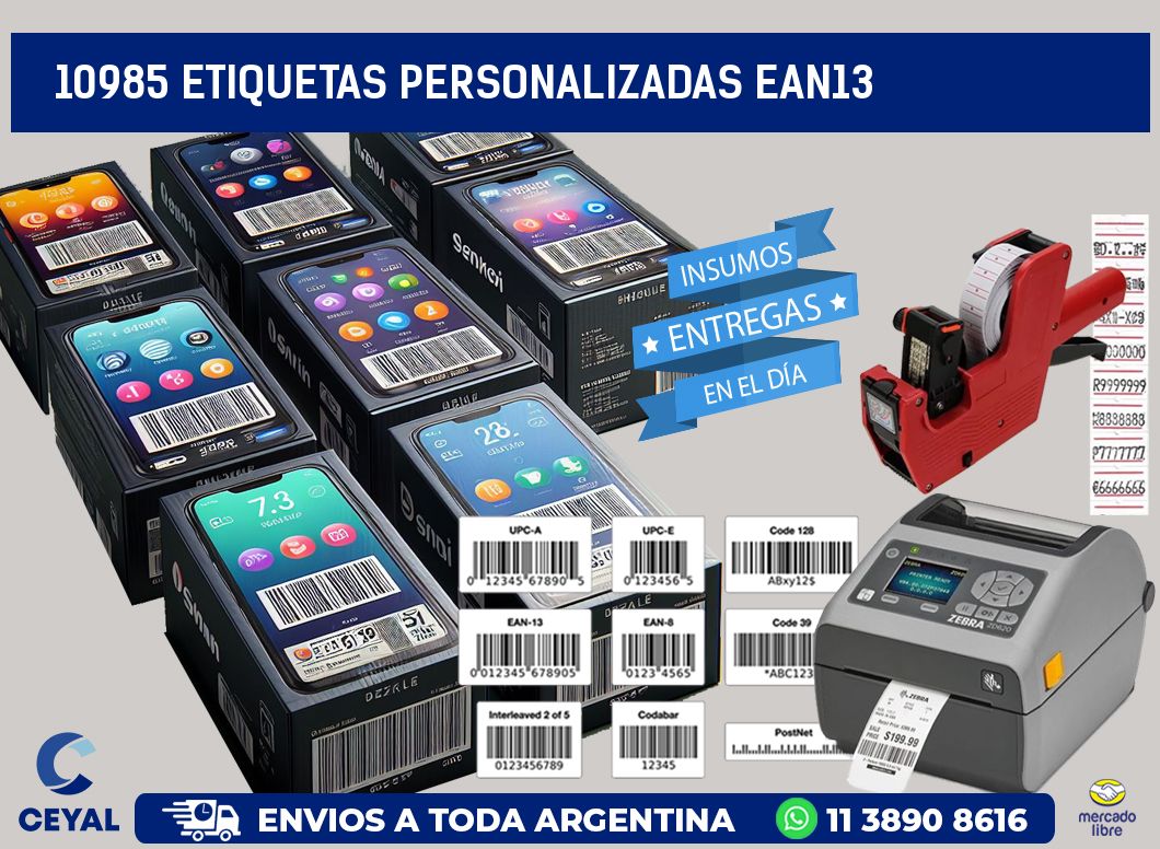 10985 Etiquetas personalizadas ean13