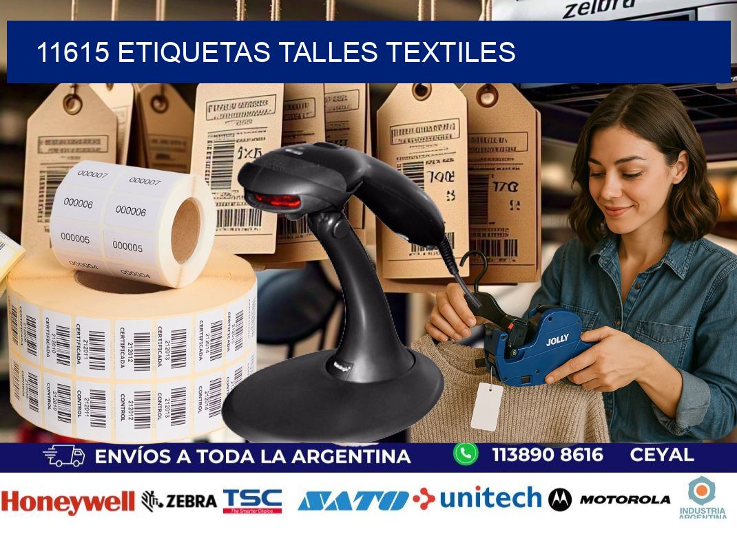 11615 ETIQUETAS TALLES TEXTILES