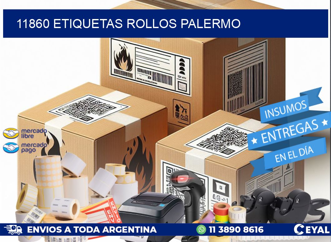 11860 etiquetas rollos PALERMO