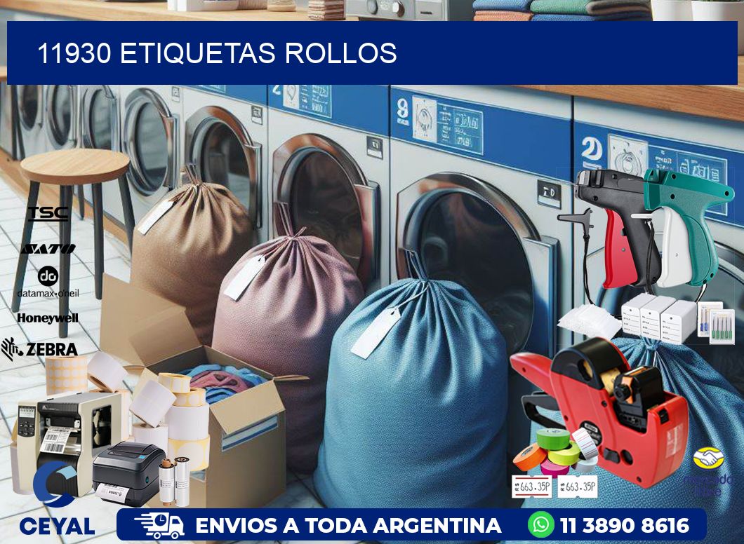 11930 etiquetas rollos