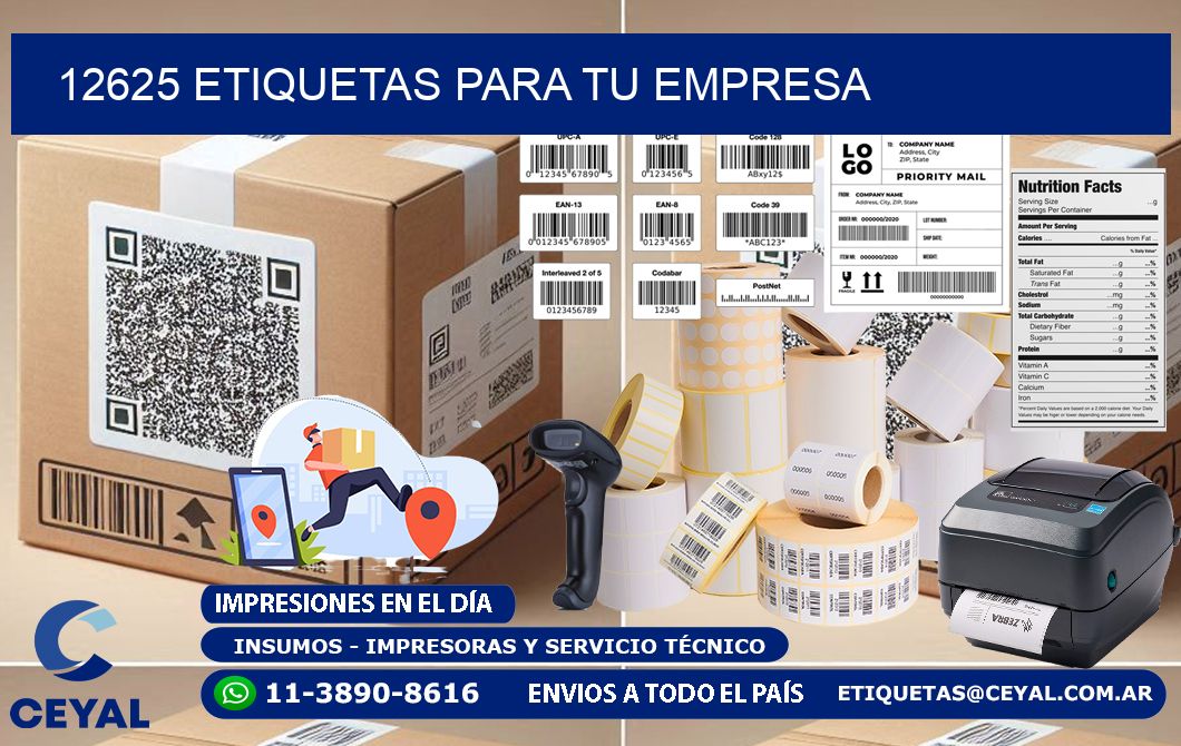 12625 etiquetas para tu empresa