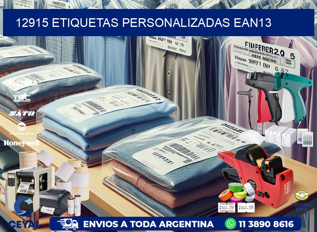 12915 Etiquetas personalizadas ean13