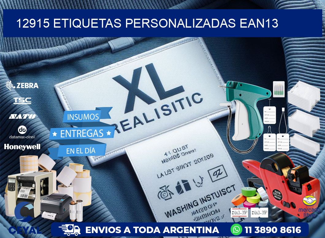 12915 Etiquetas personalizadas ean13