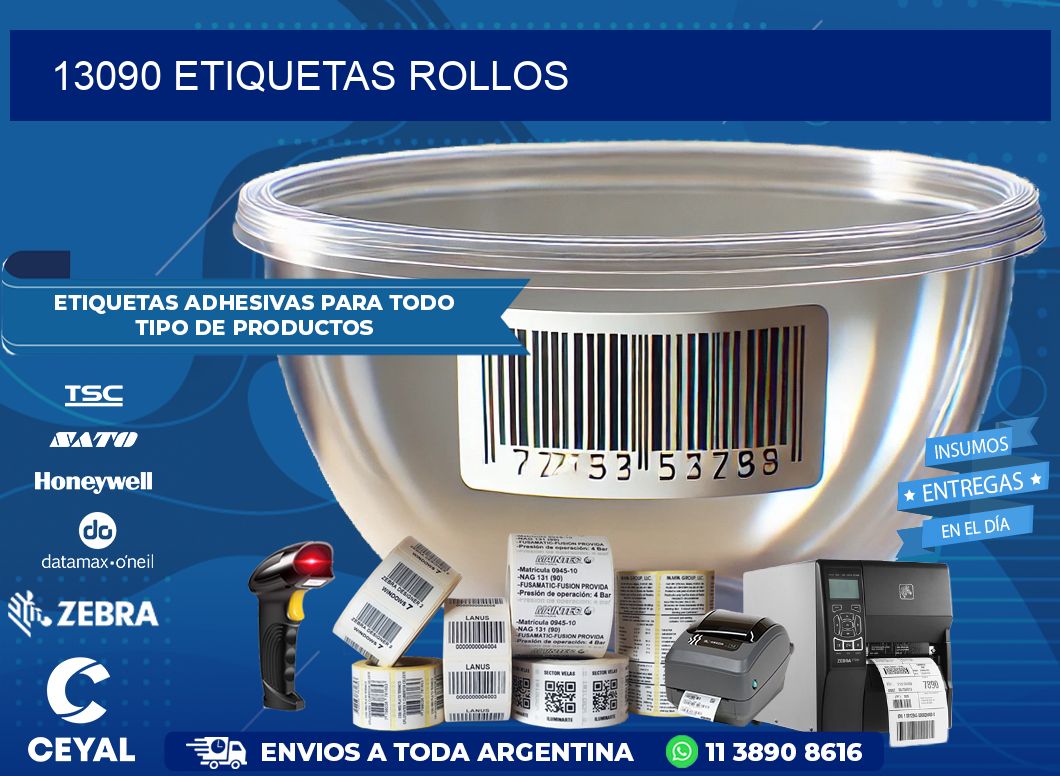 13090 Etiquetas rollos