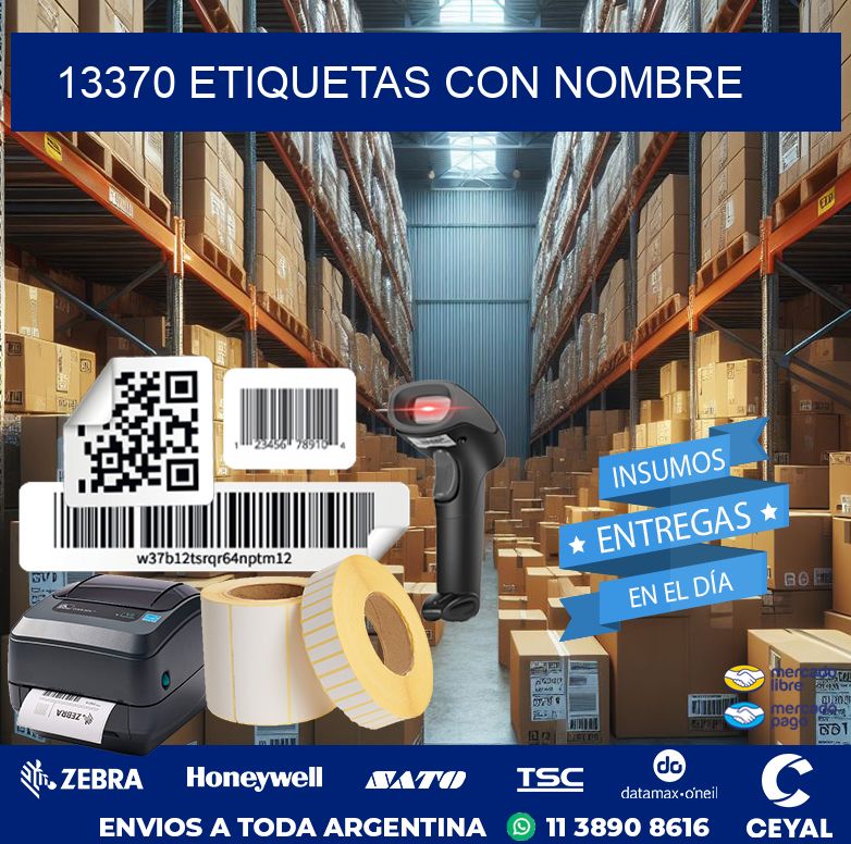 13370 etiquetas con nombre