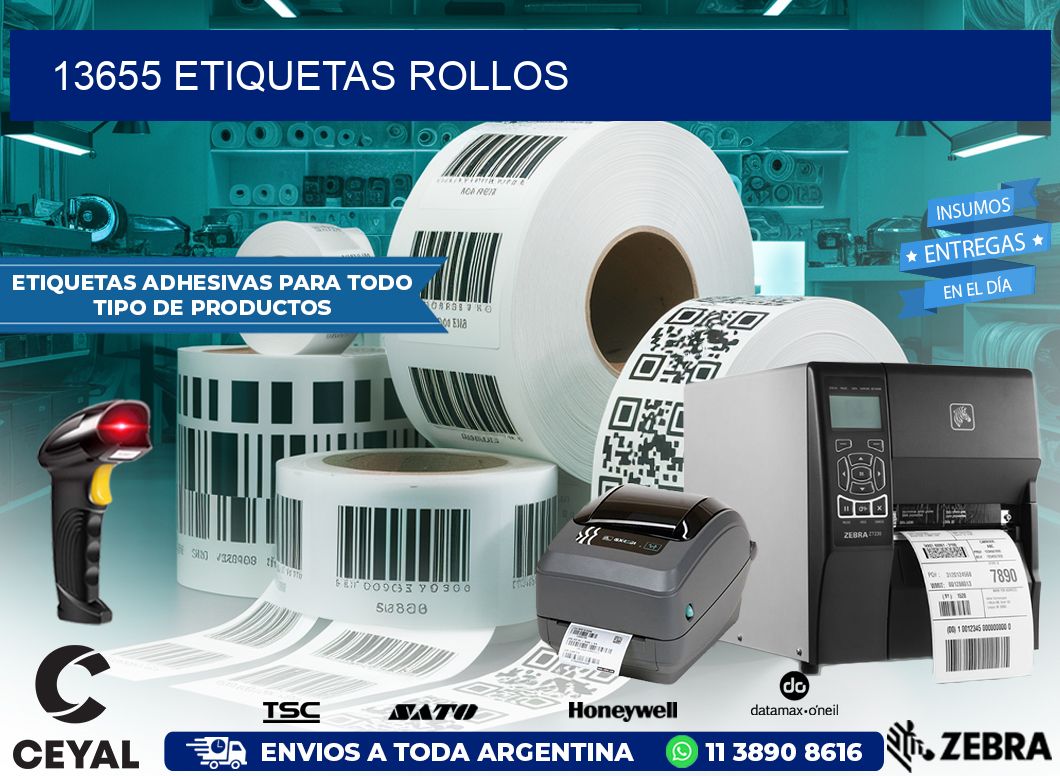13655 Etiquetas rollos