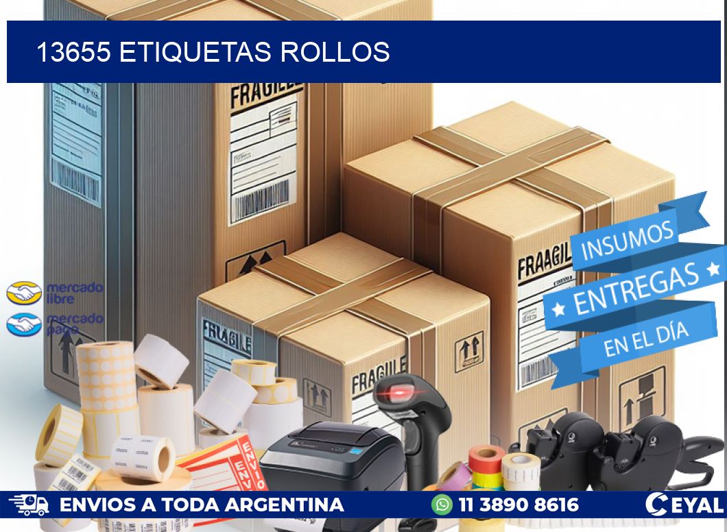 13655 Etiquetas rollos