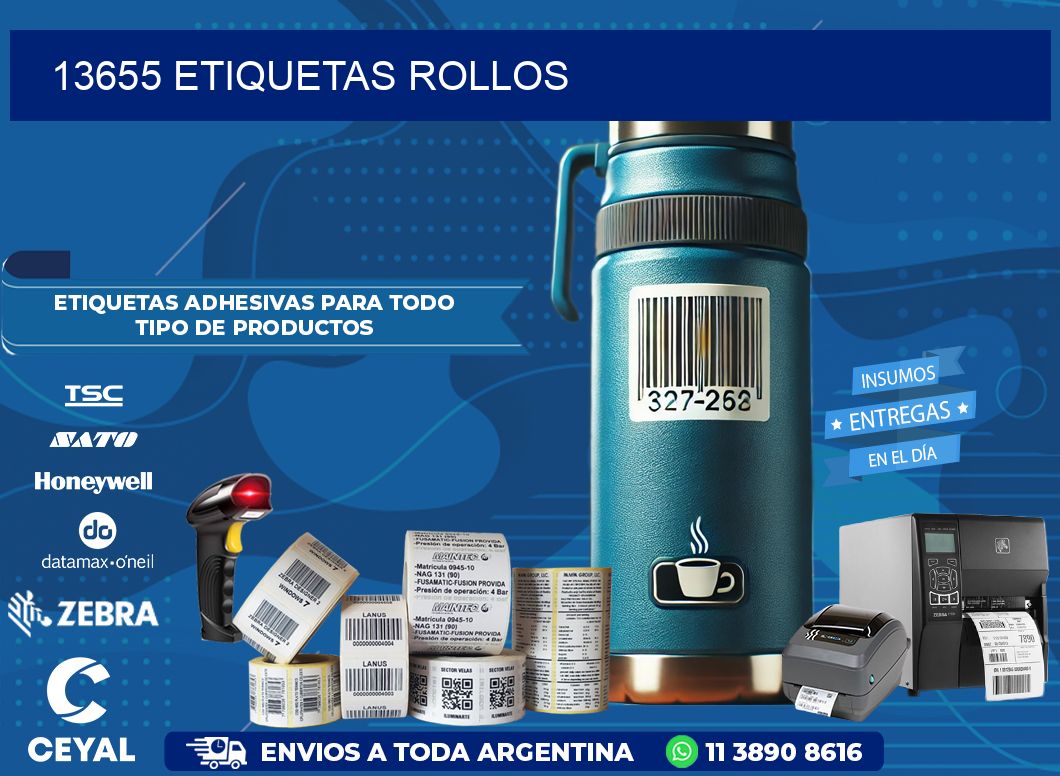 13655 Etiquetas rollos