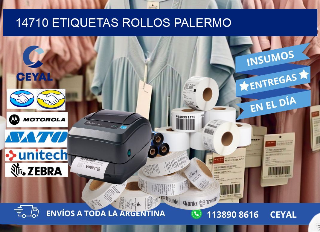 14710 etiquetas rollos PALERMO