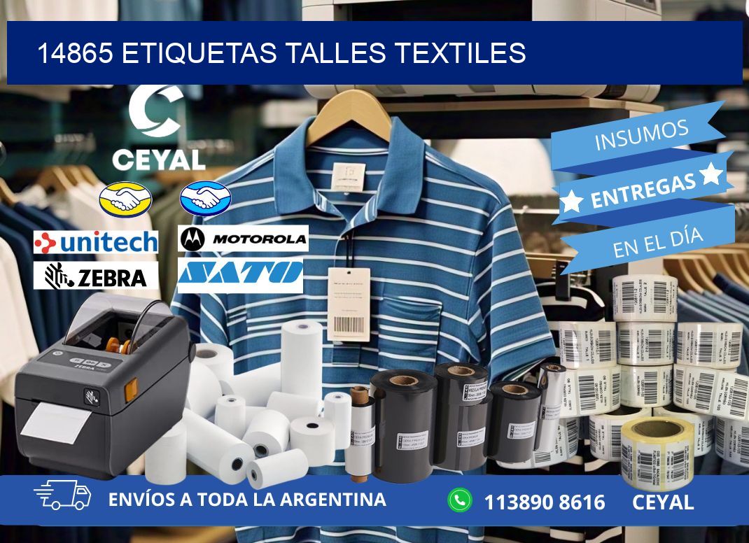 14865 ETIQUETAS TALLES TEXTILES