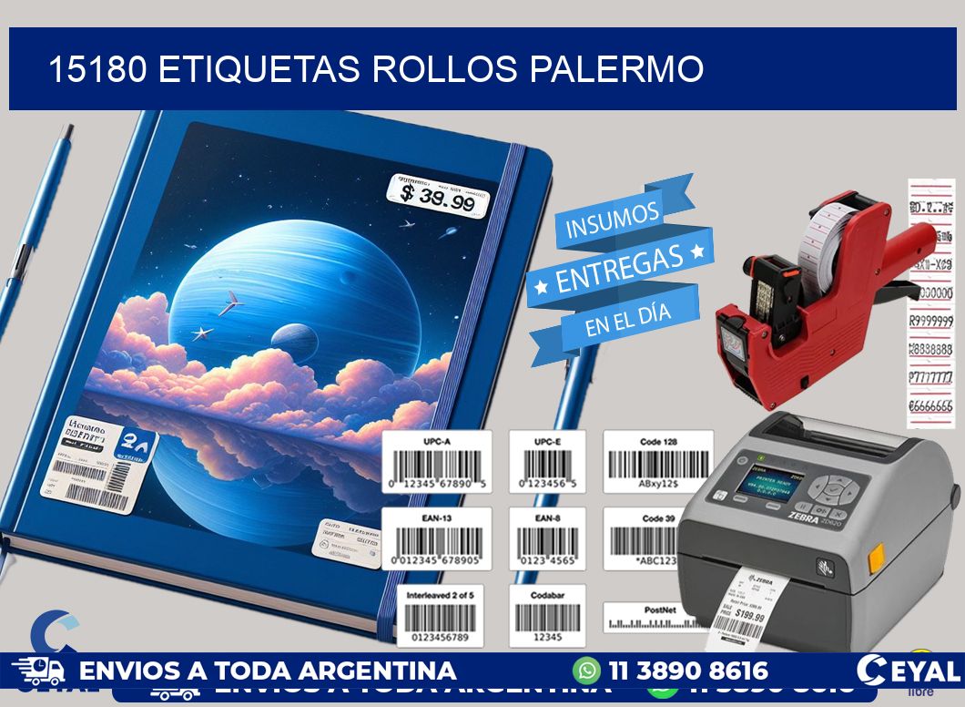 15180 etiquetas rollos PALERMO