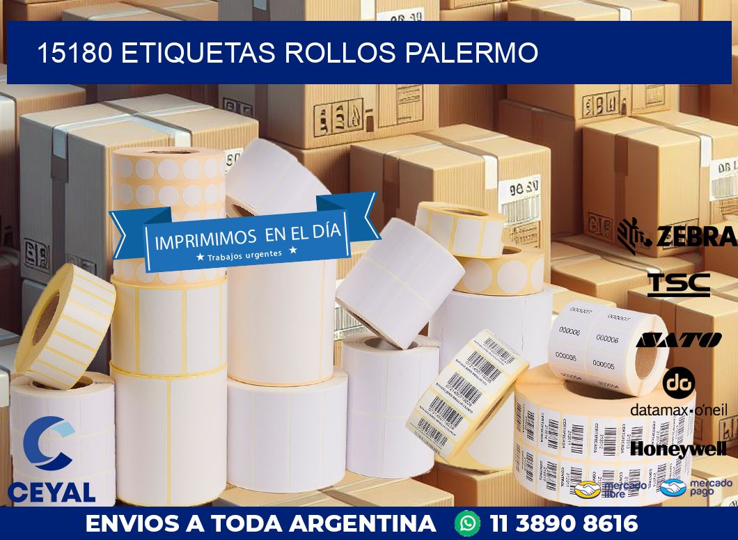 15180 etiquetas rollos PALERMO