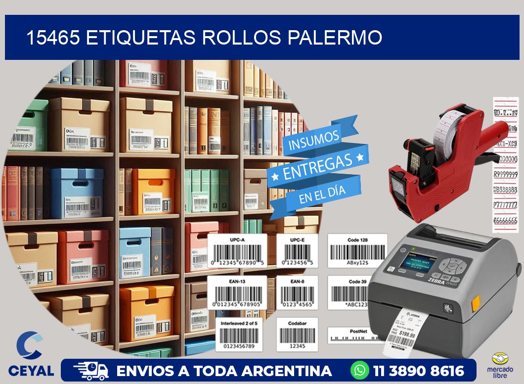 15465 etiquetas rollos PALERMO