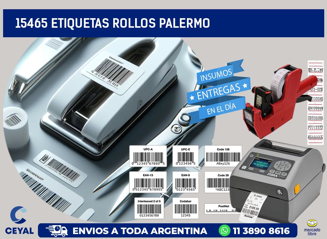 15465 etiquetas rollos PALERMO