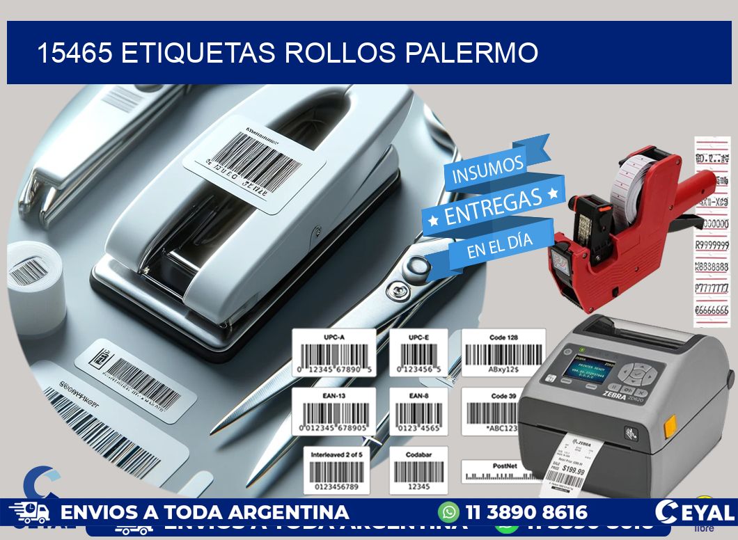 15465 etiquetas rollos PALERMO