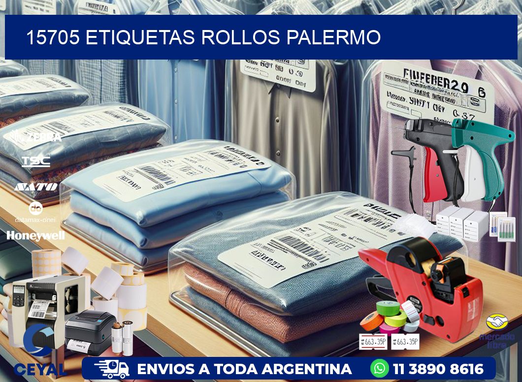 15705 etiquetas rollos PALERMO