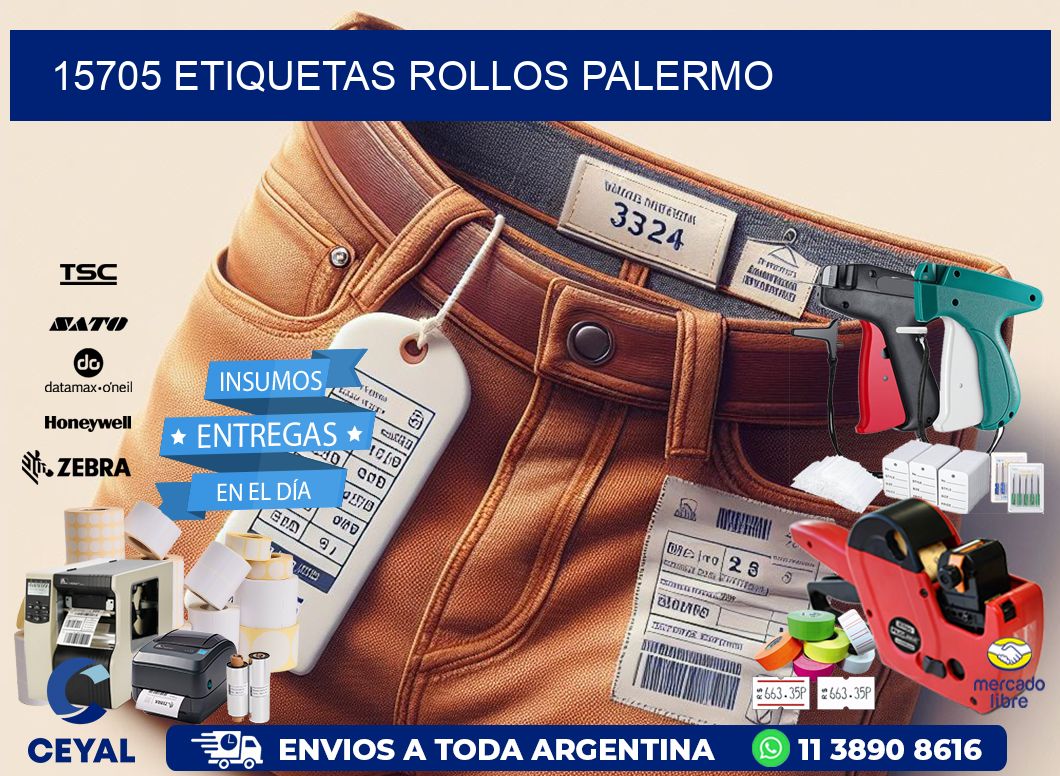 15705 etiquetas rollos PALERMO