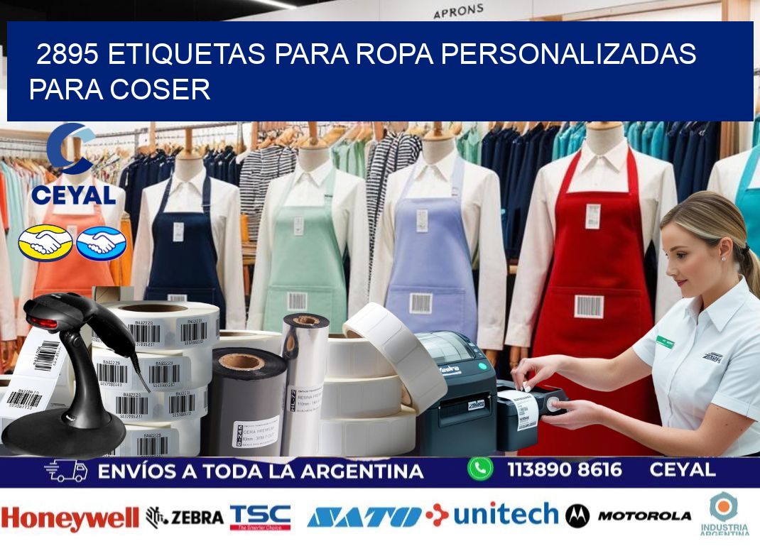 2895 Etiquetas para ropa personalizadas para coser