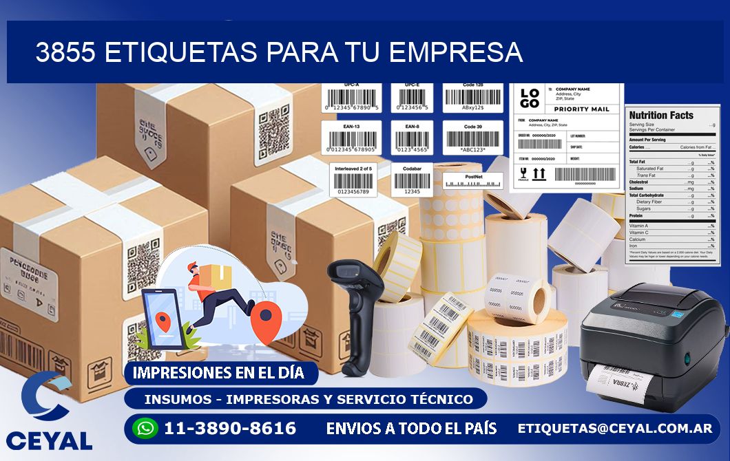 3855 etiquetas para tu empresa