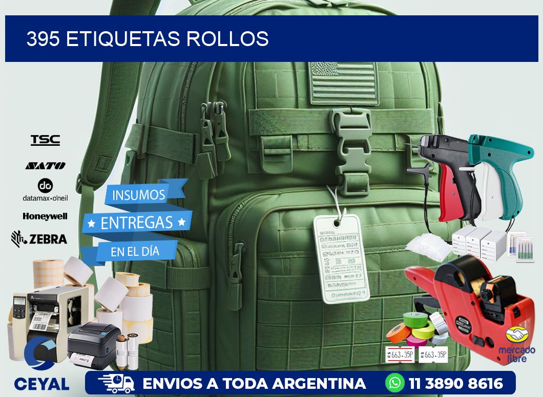 395 etiquetas rollos