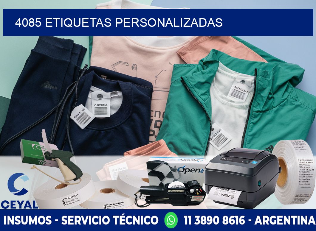 4085 Etiquetas personalizadas