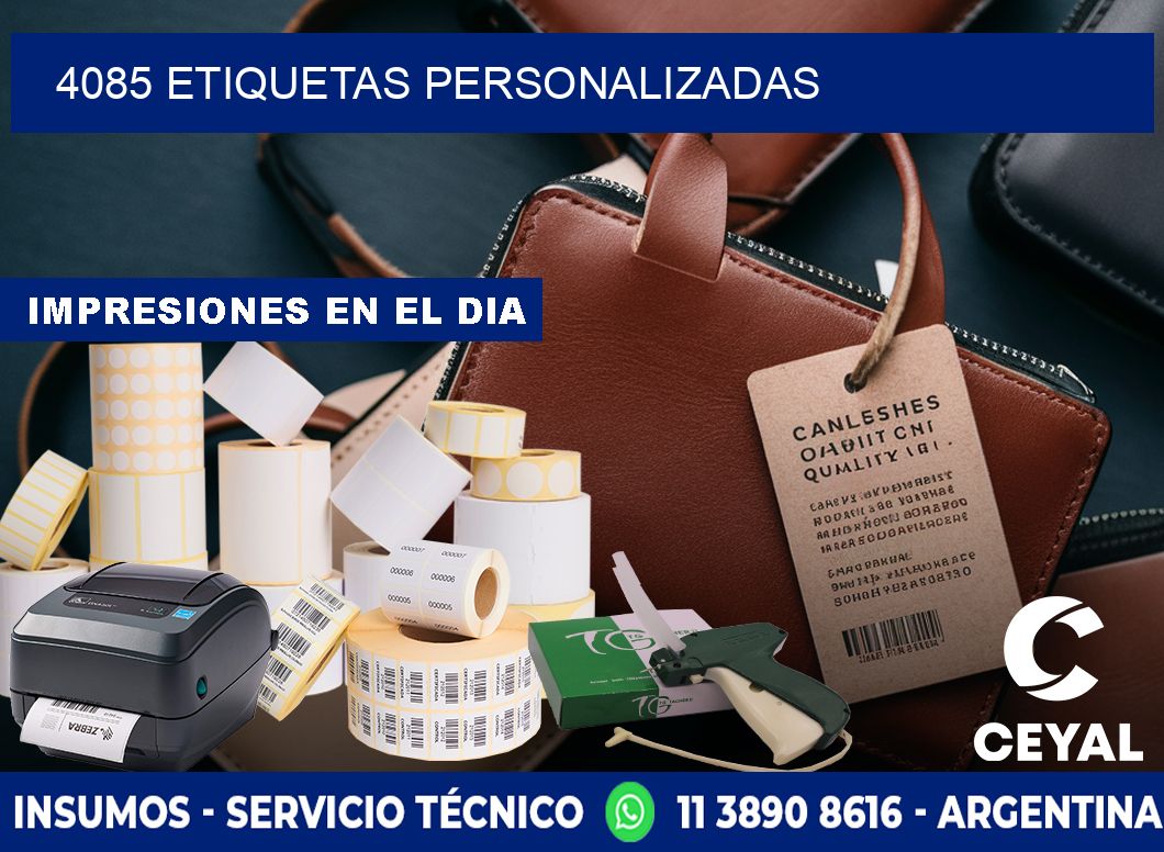 4085 Etiquetas personalizadas