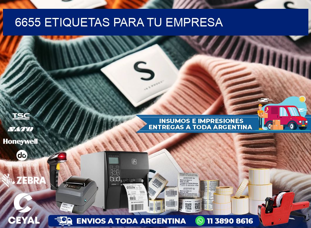 6655 etiquetas para tu empresa