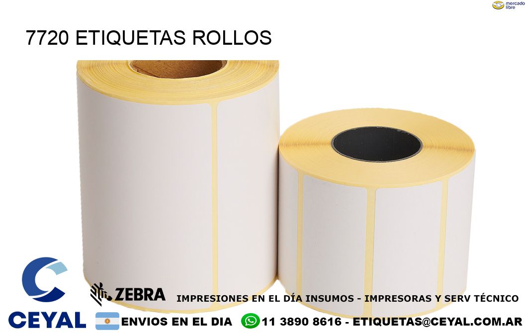 7720 etiquetas rollos
