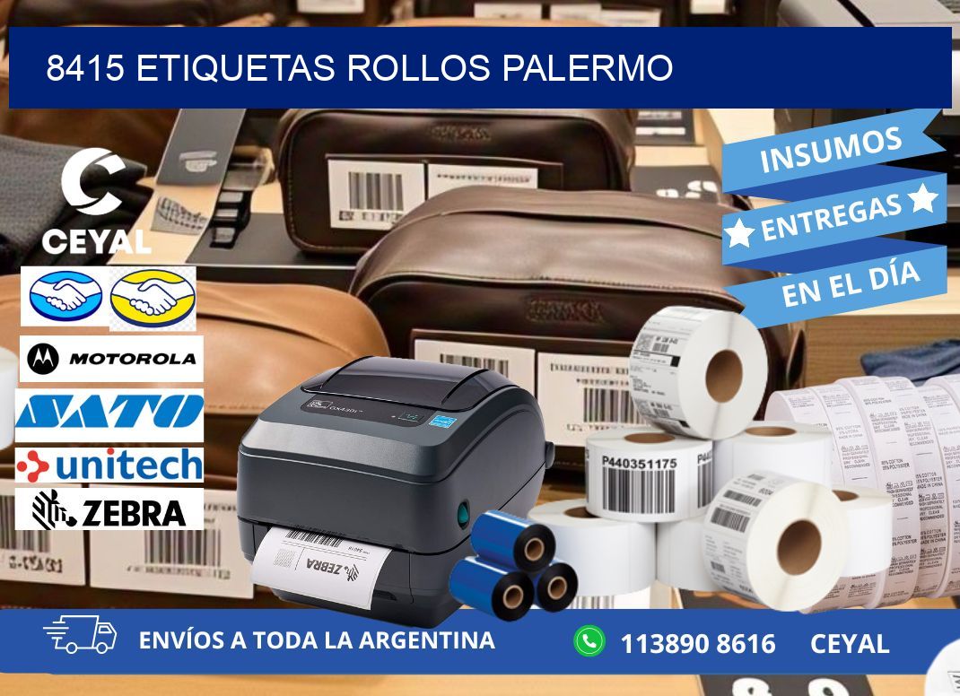 8415 etiquetas rollos PALERMO