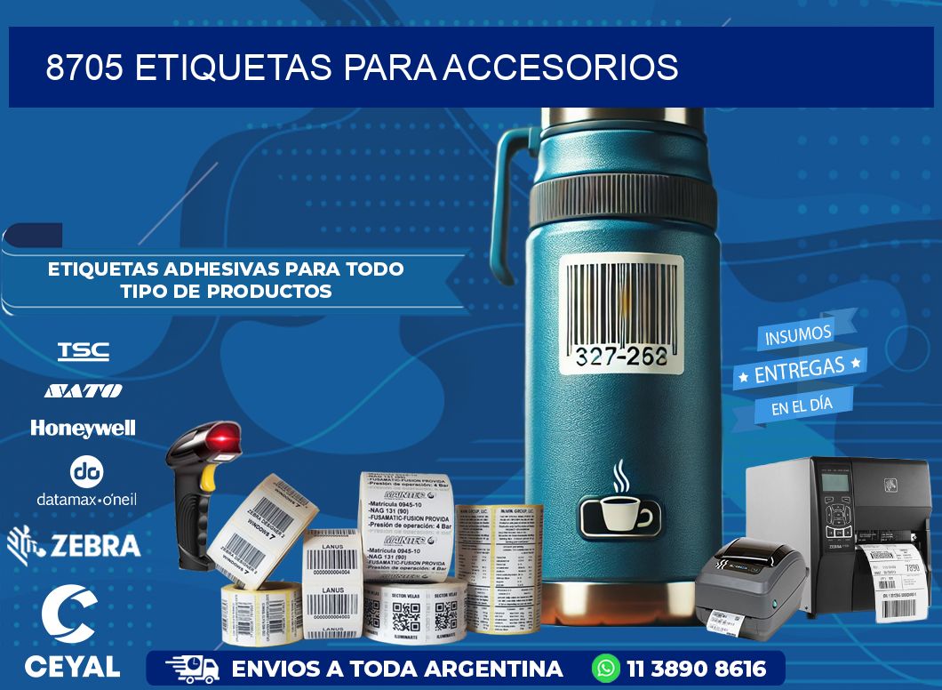 8705 Etiquetas para accesorios