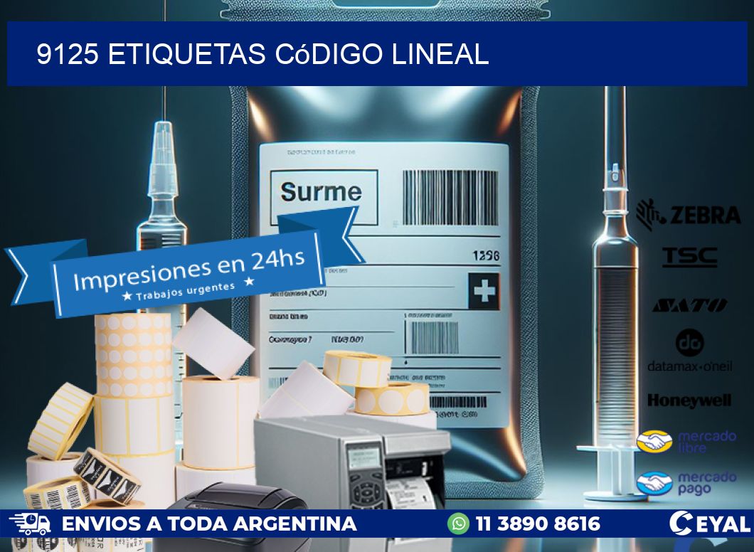 9125 Etiquetas código lineal
