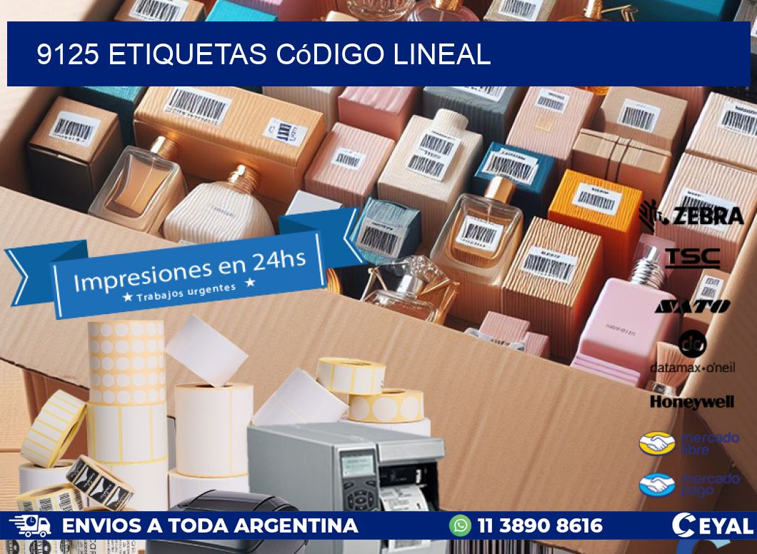 9125 Etiquetas código lineal