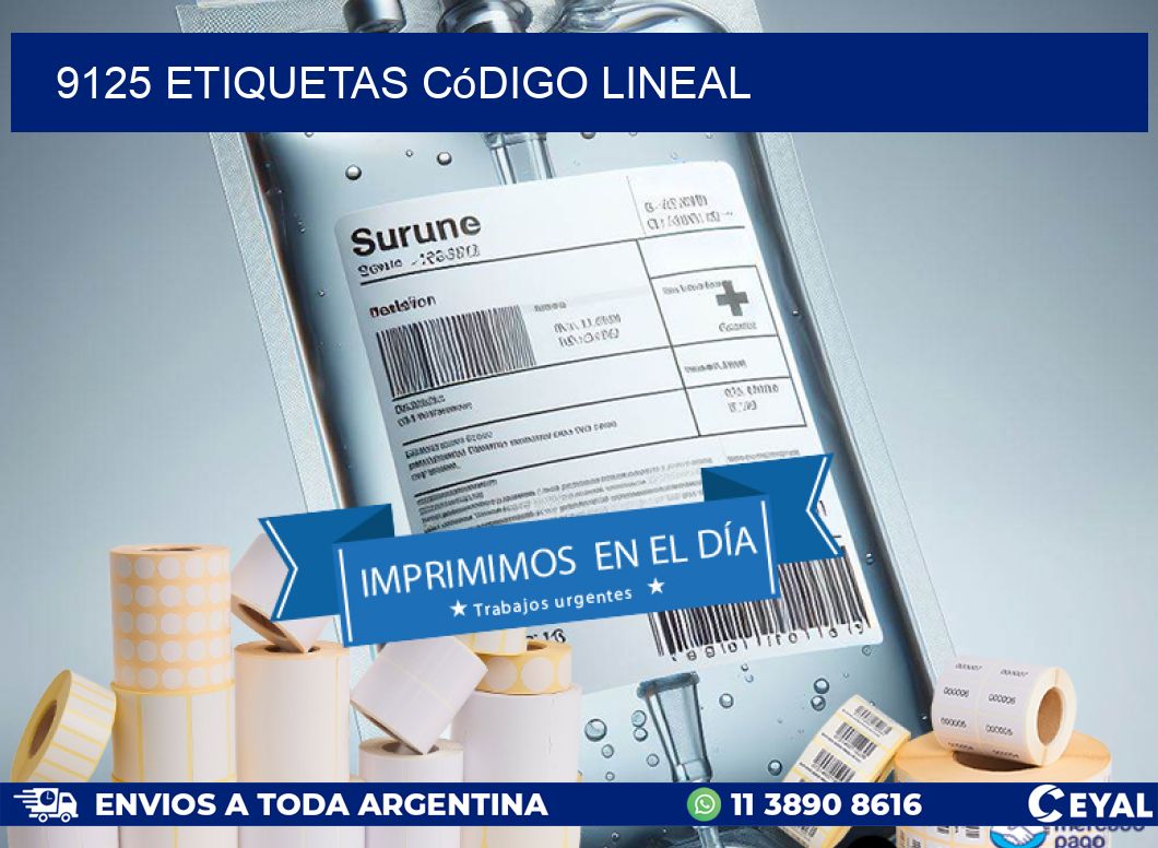 9125 Etiquetas código lineal