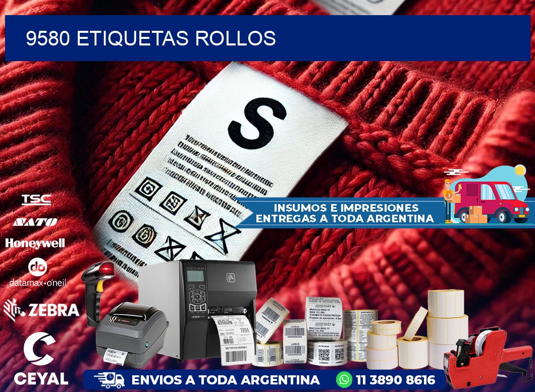 9580 etiquetas rollos