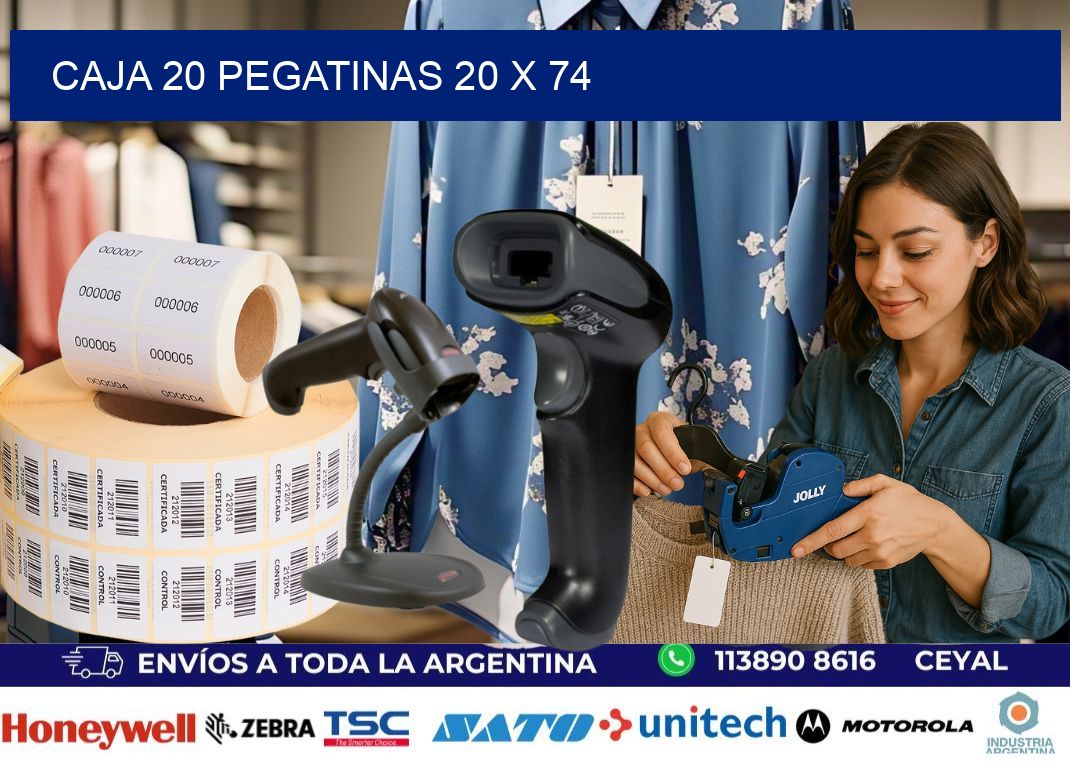 CAJA 20 PEGATINAS 20 x 74